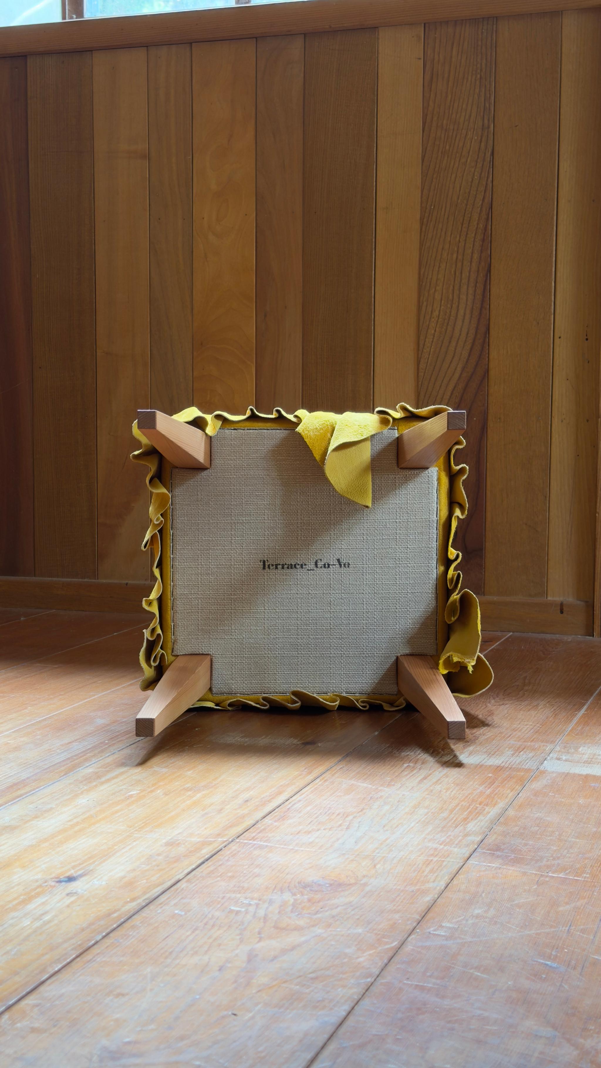 Swell Stool ~ｽｳｪﾙ･ｽﾂｰﾙ~ （豚革/マリーゴールド） | 6枚目