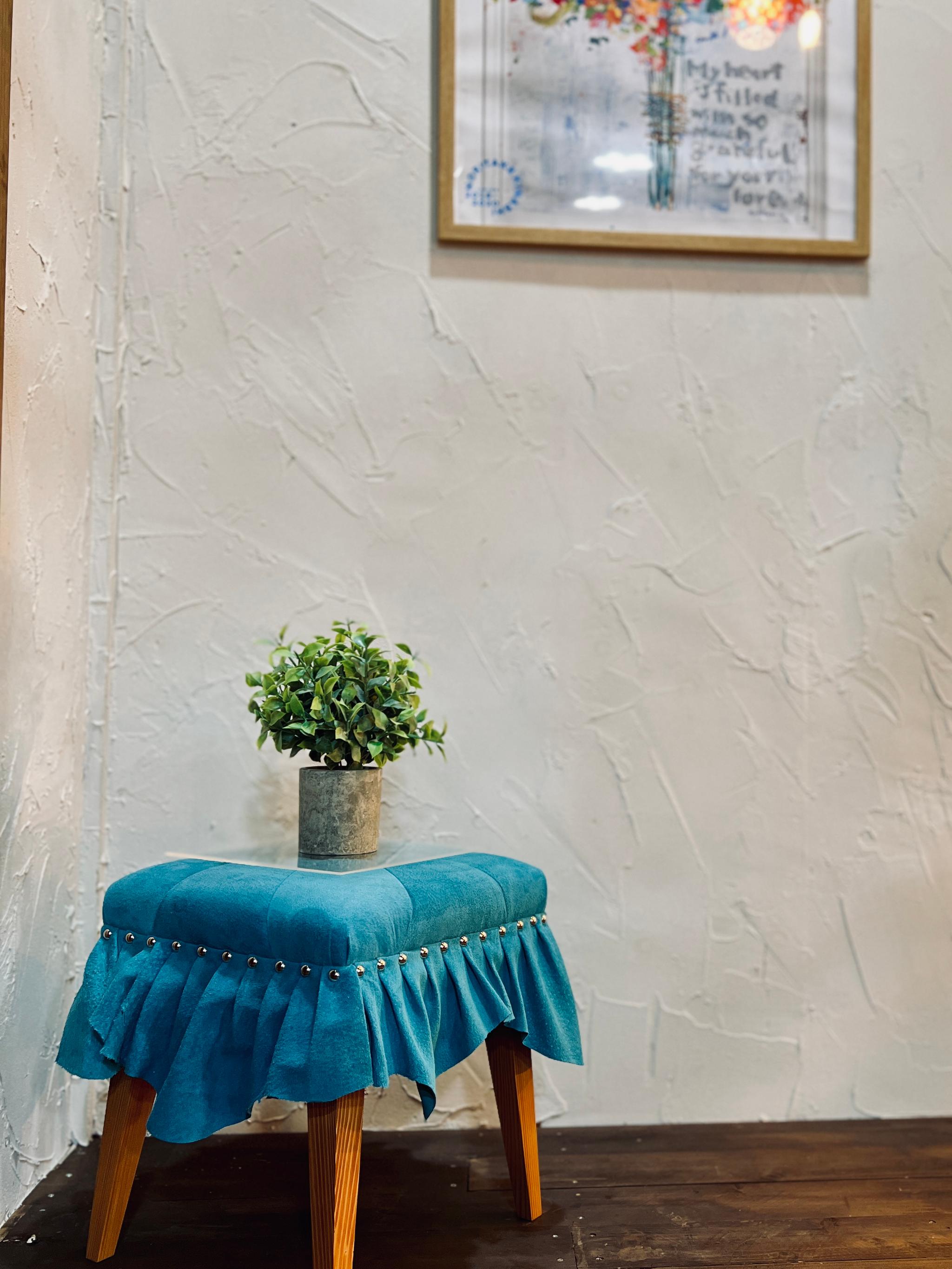 Swell Stool ~ｽｳｪﾙ･ｽﾂｰﾙ~ （豚革/マリンブルー） | 7枚目