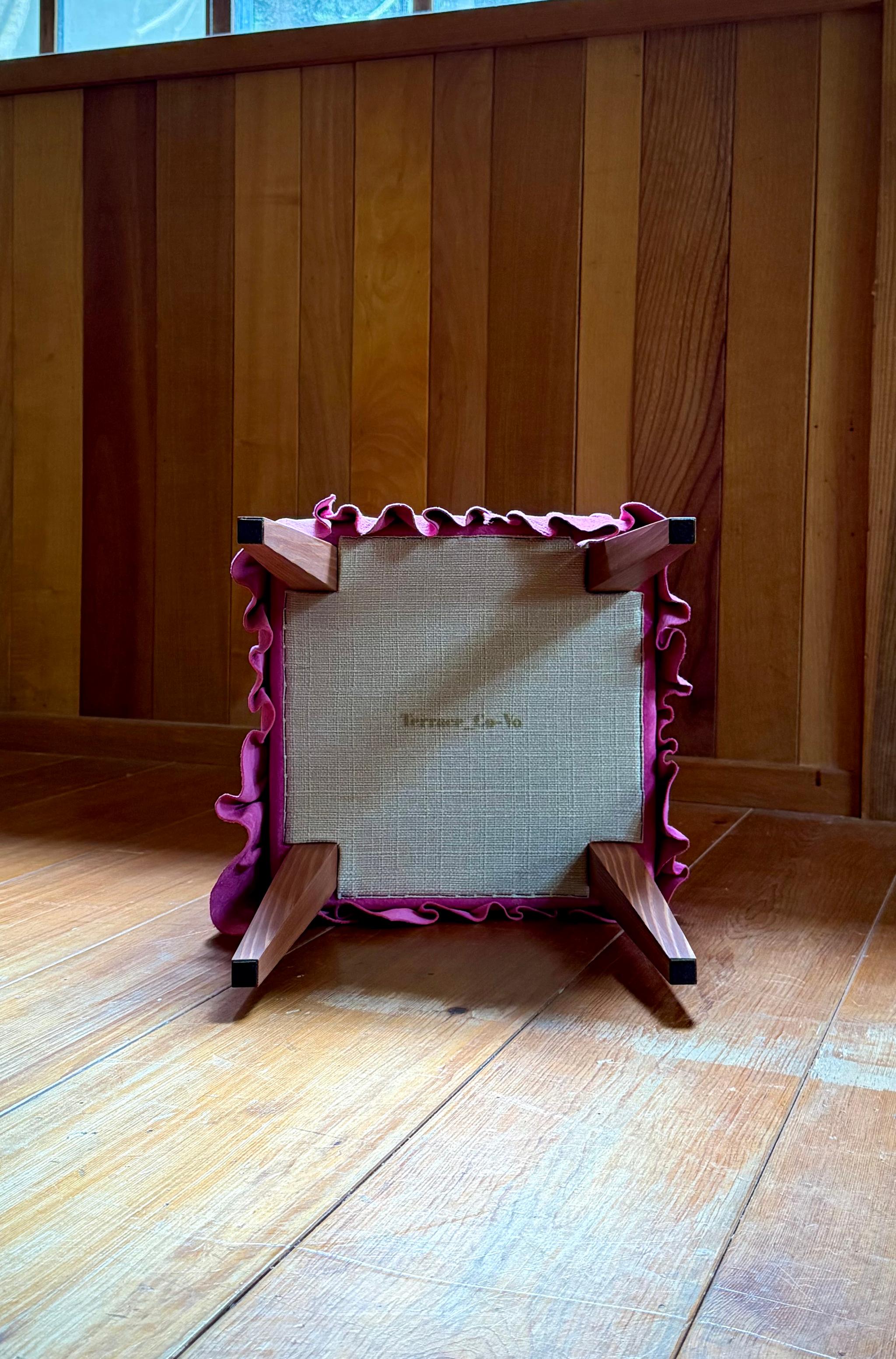 Swell Stool ~ｽｳｪﾙ･ｽﾂｰﾙ~ （豚革/チェリーピンク） | 6枚目