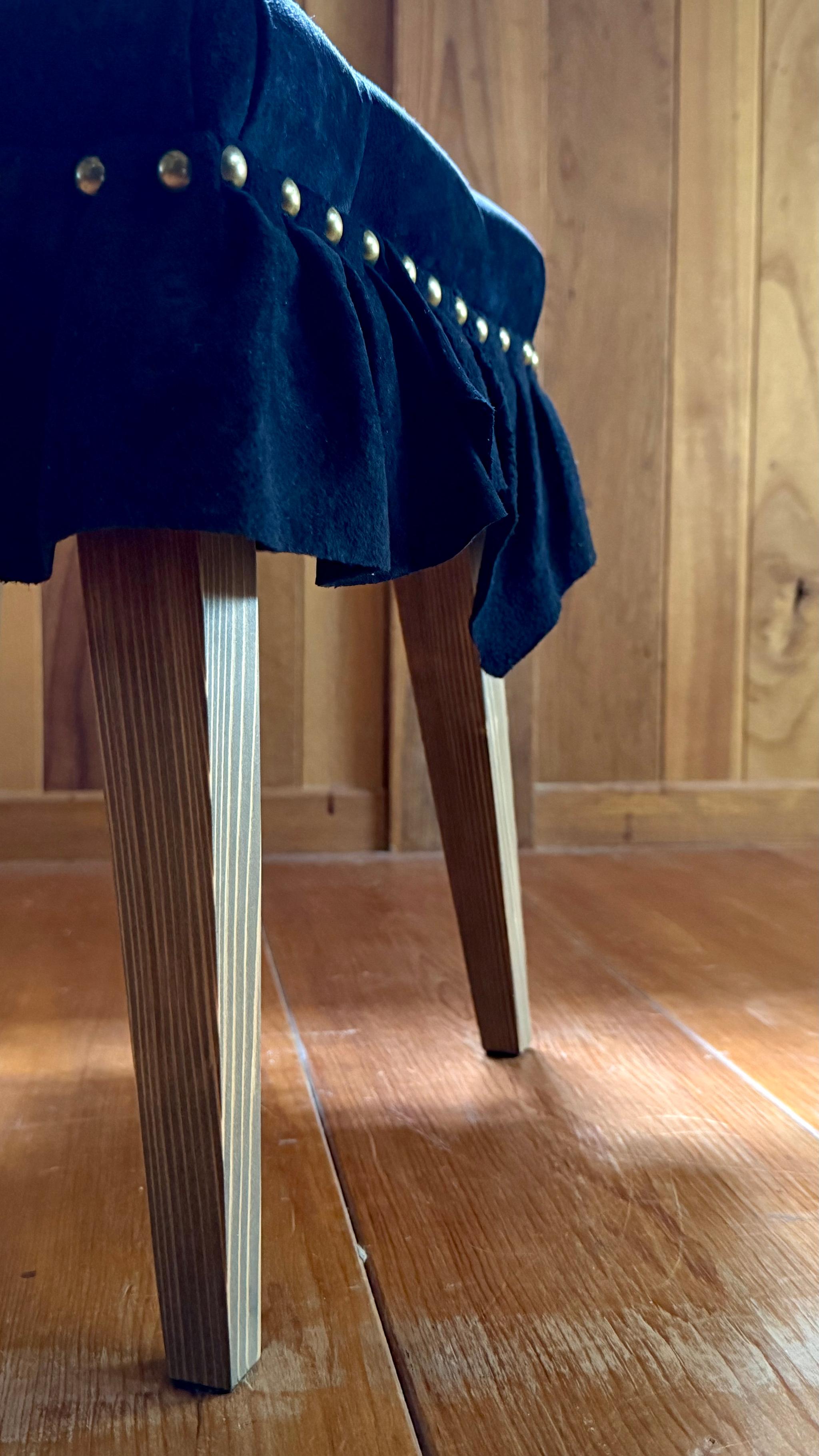 Swell Stool ~ｽｳｪﾙ･ｽﾂｰﾙ~ （豚革/漆黒） | 4枚目