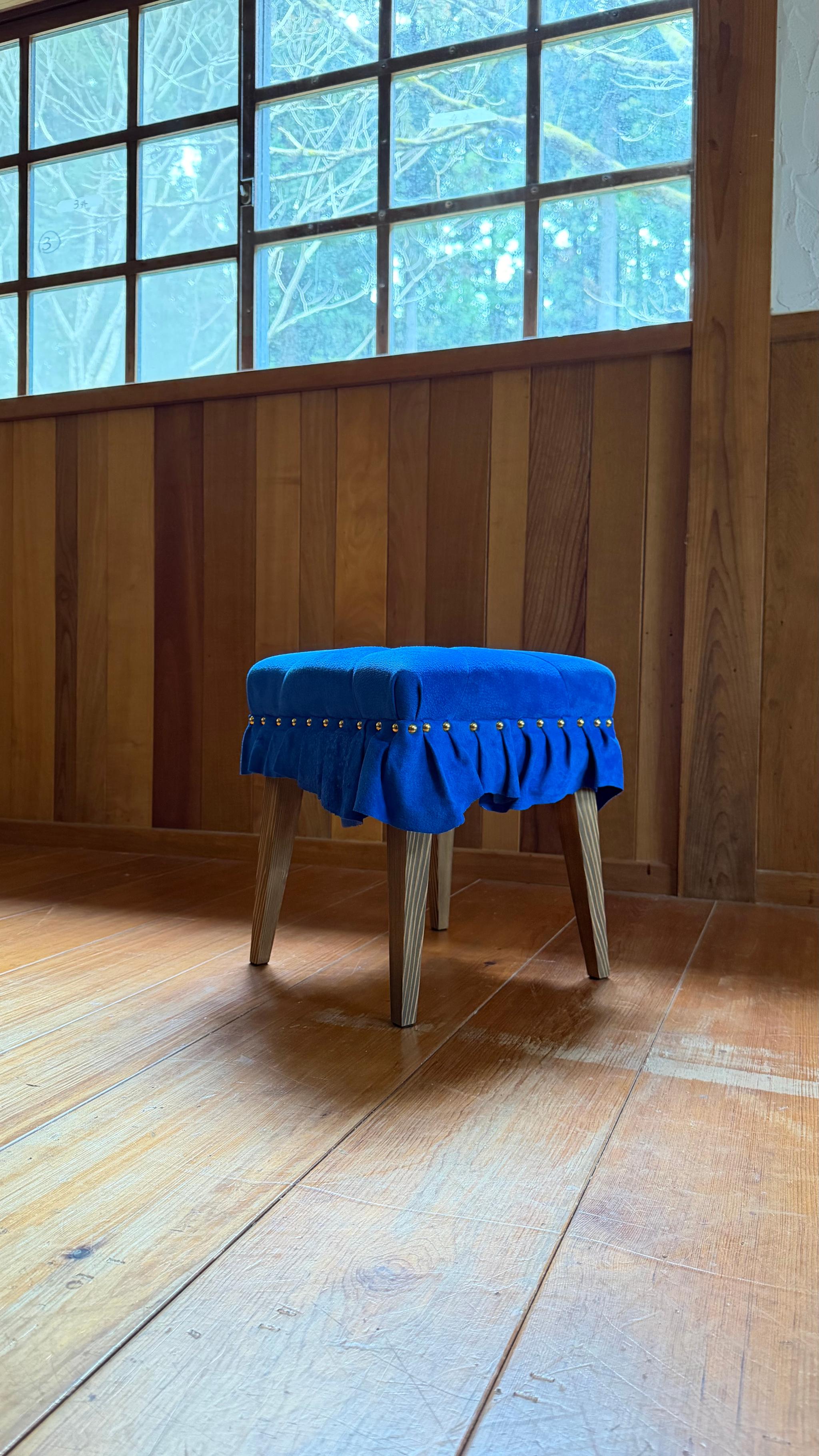 Swell Stool ~ｽｳｪﾙ･ｽﾂｰﾙ~ （豚革/サファイアブルー） | 7枚目