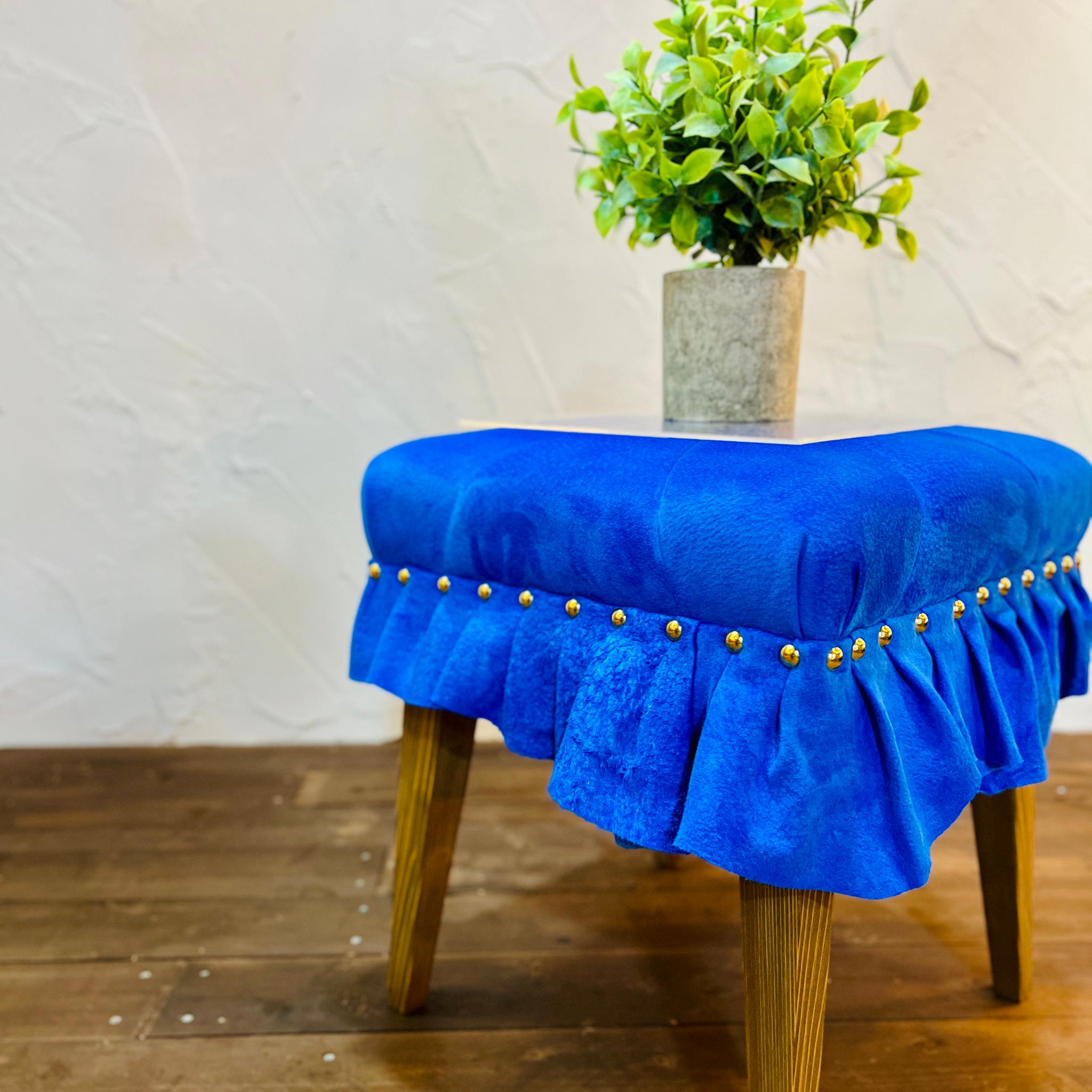 Swell Stool ~ｽｳｪﾙ･ｽﾂｰﾙ~ （豚革/サファイアブルー） | 9枚目