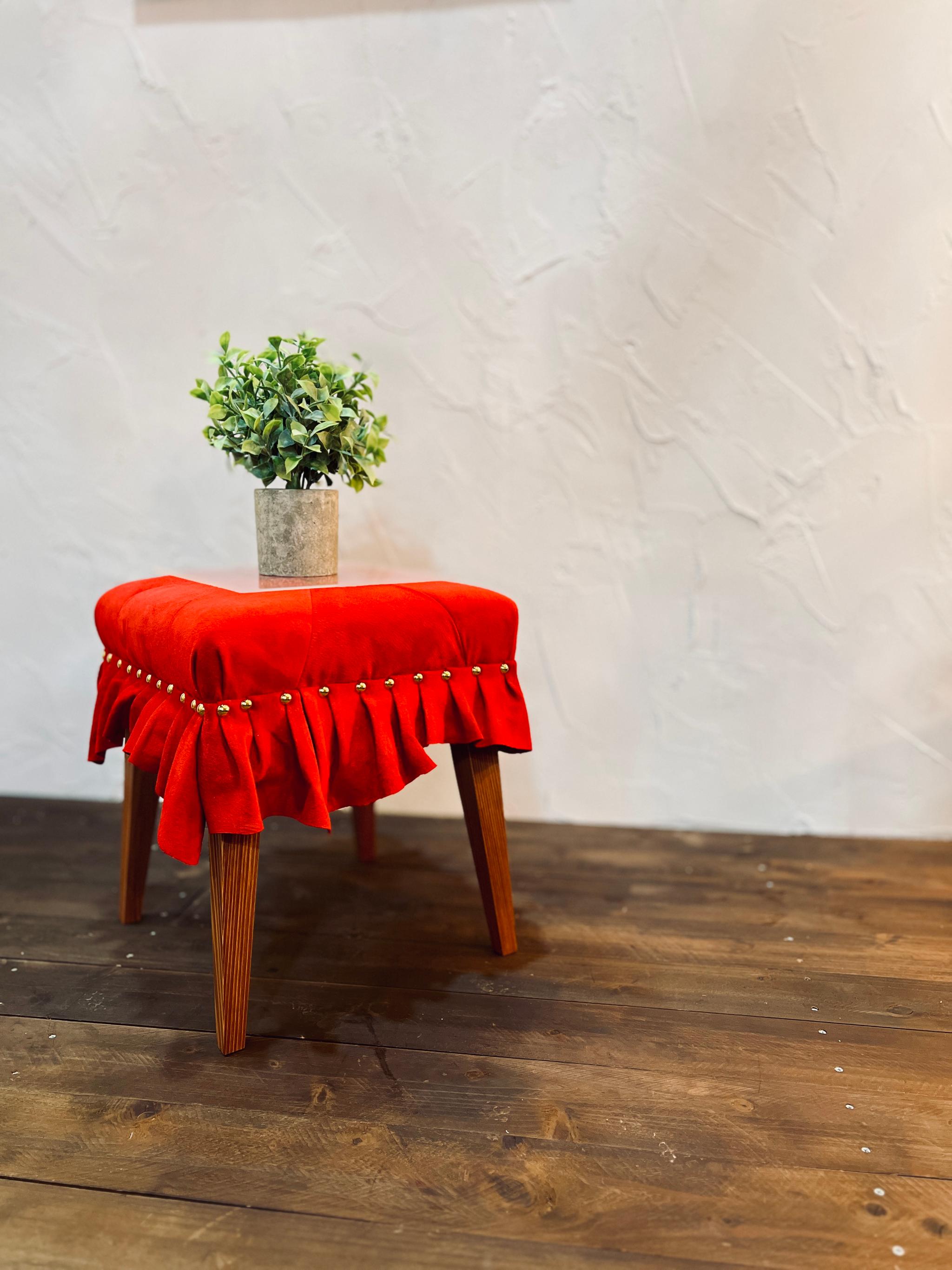 Swell Stool ~ｽｳｪﾙ･ｽﾂｰﾙ~ （豚革/真紅） | 9枚目