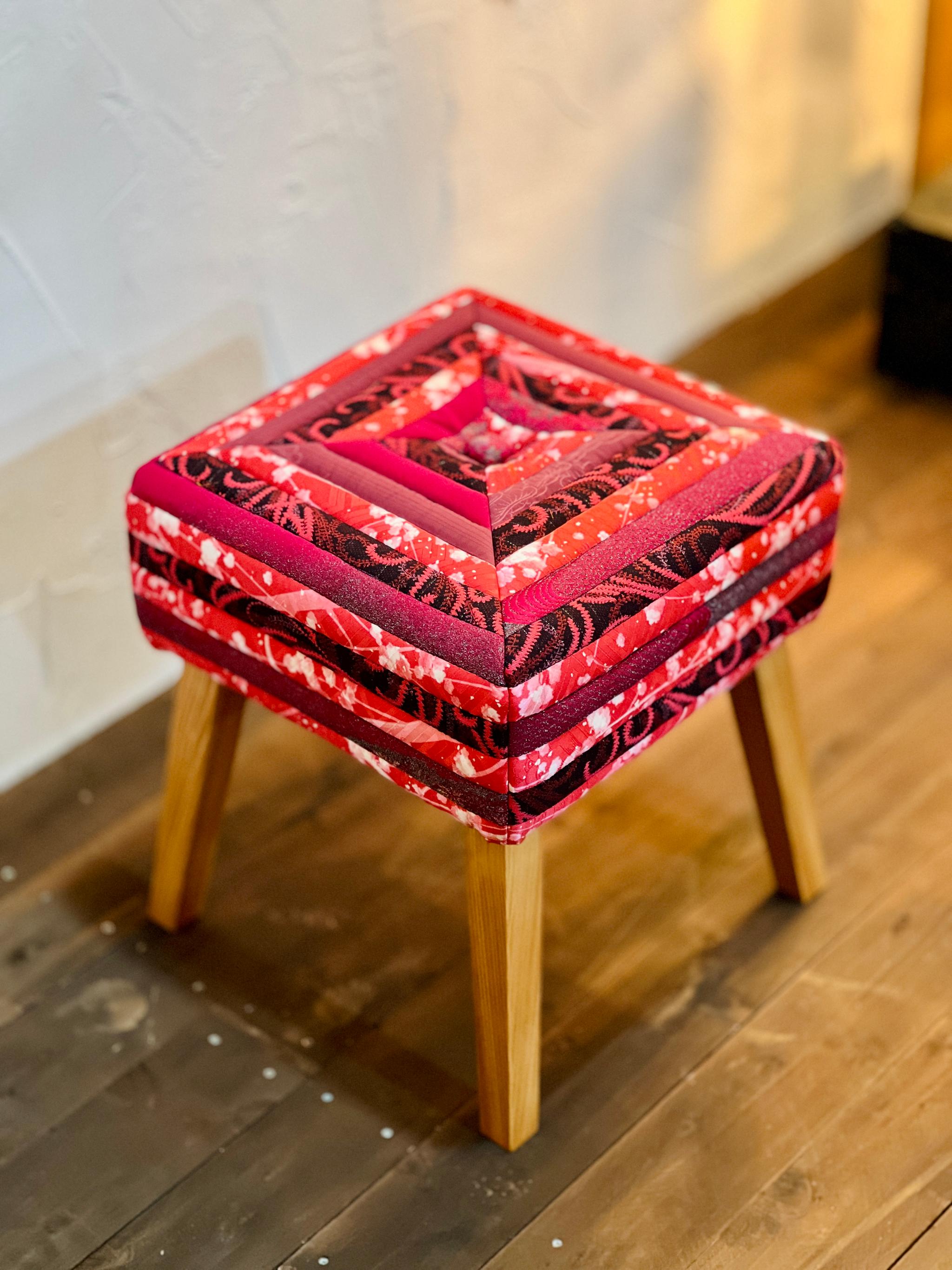 KIMONO ~着物~ Log cabin ~ログキャビンスツール~1枚目の画像